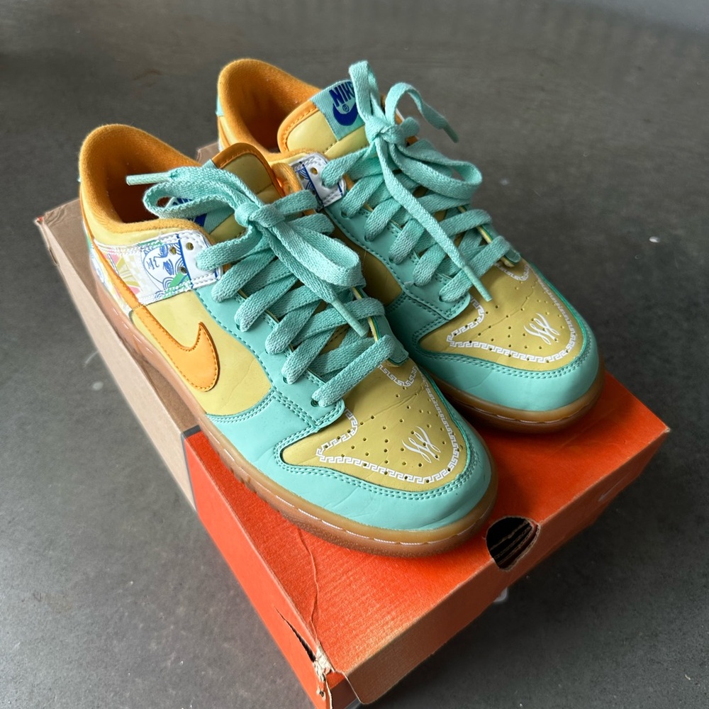 Nike Dunk Low Premium Collection Royale Serena Williams Size 7.5W Celery Papaya